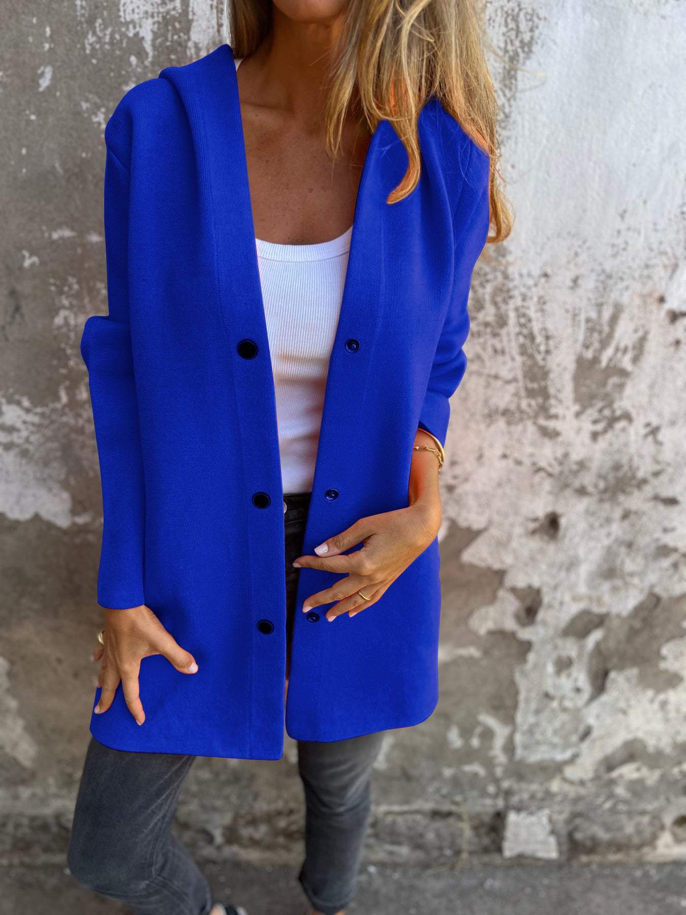 Appolinia | Cardigan avec Boutons et Capuche