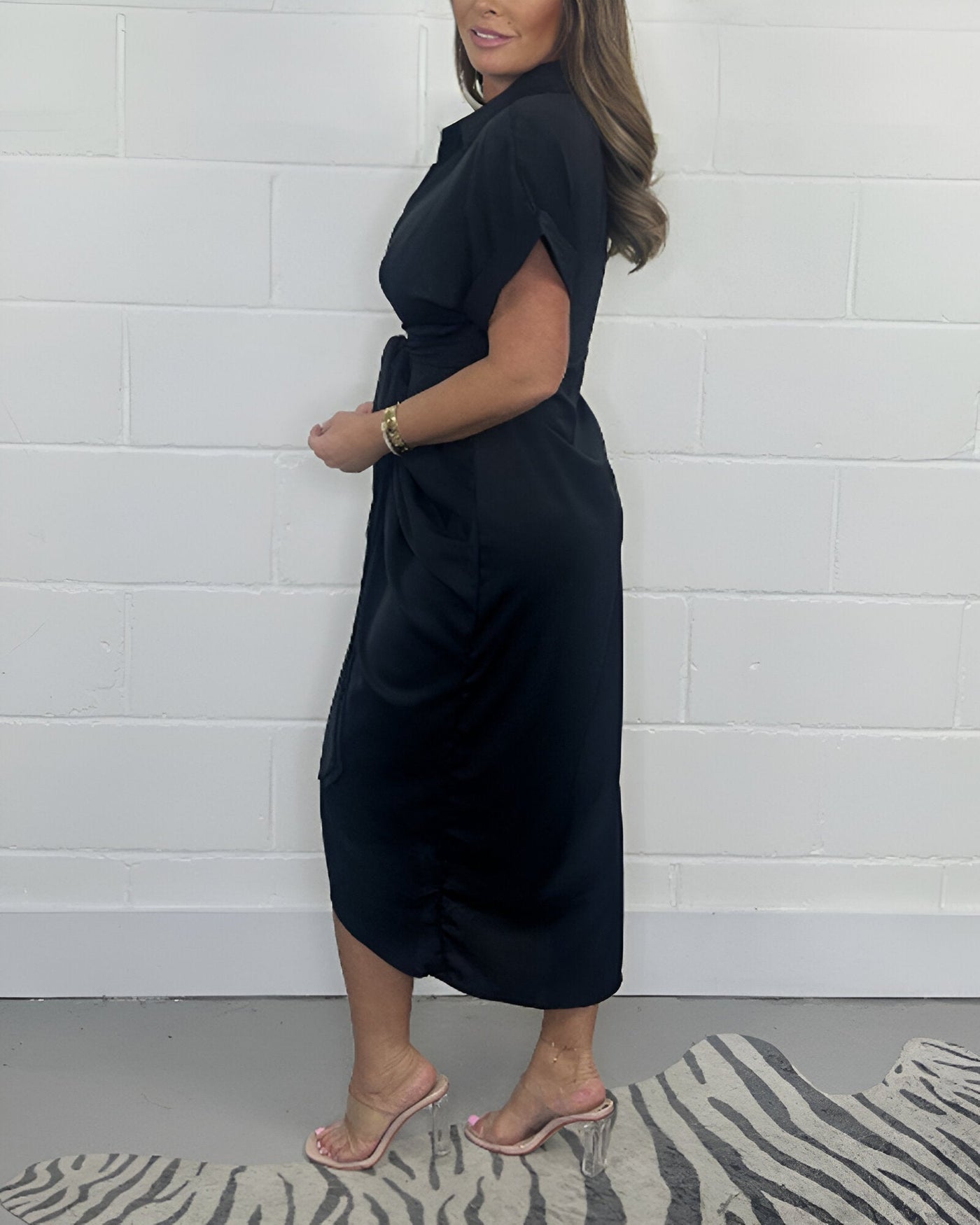 Catherine | Robe élégante plissée