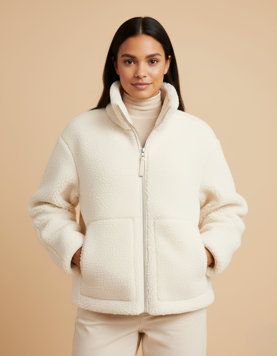 Anna | Manteau d’hiver doux et chaud en laine