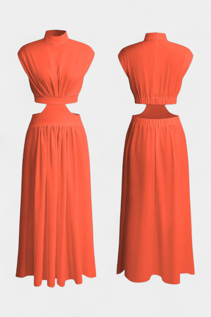 Bérénice | Ensemble robe fendue sur le côté