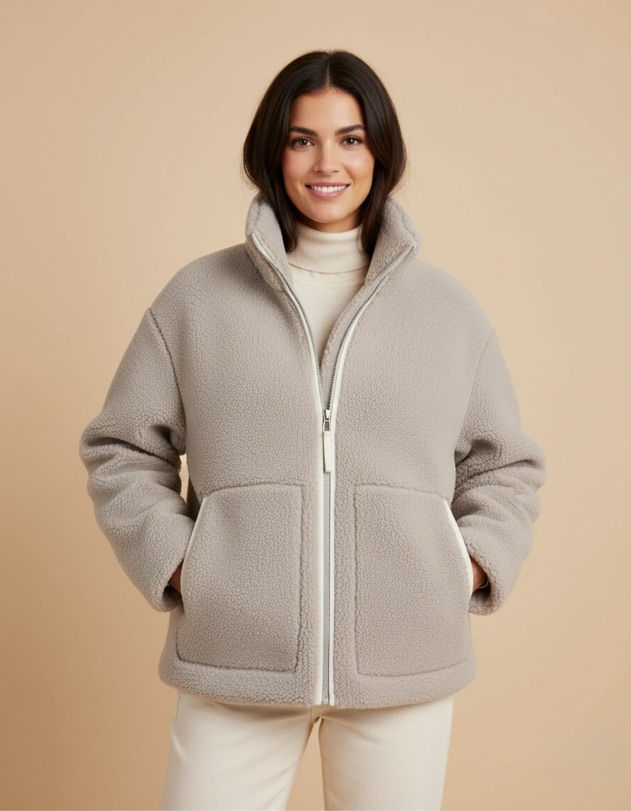 Anna | Manteau d’hiver doux et chaud en laine