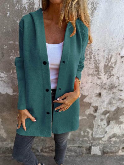 Appolinia | Cardigan avec Boutons et Capuche