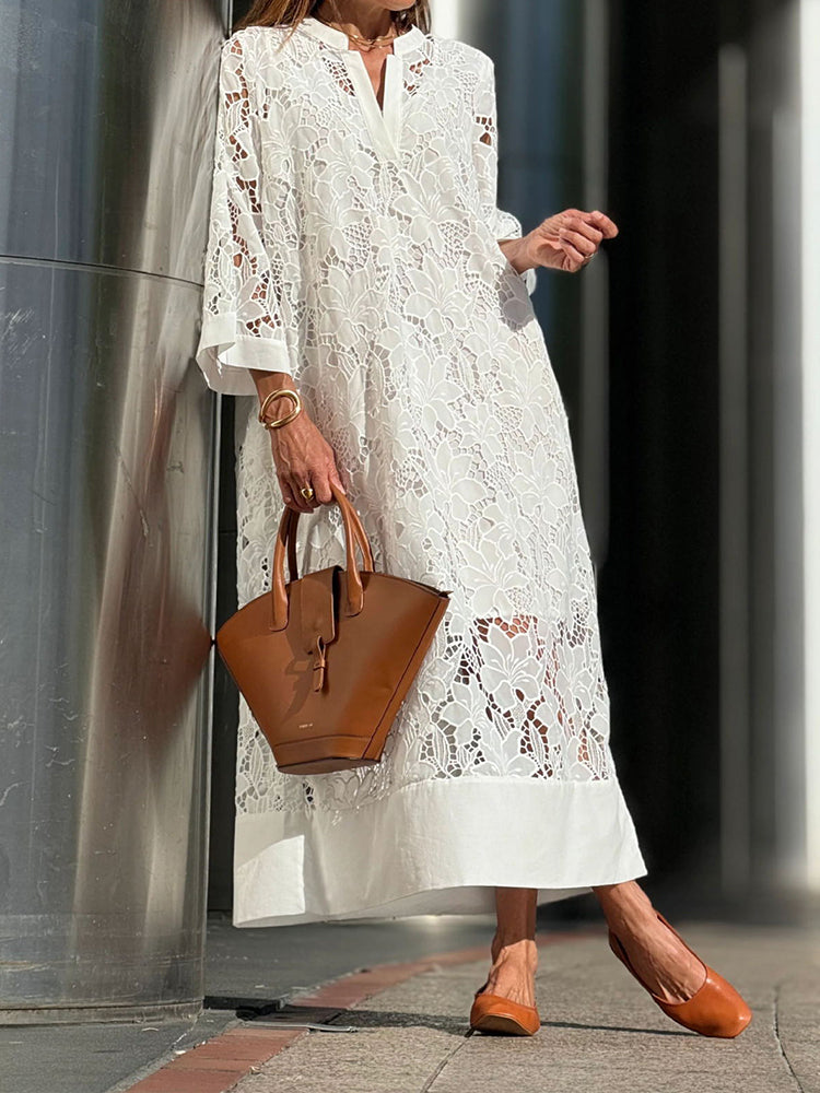 Sophie | Robe Élégante à Bordures