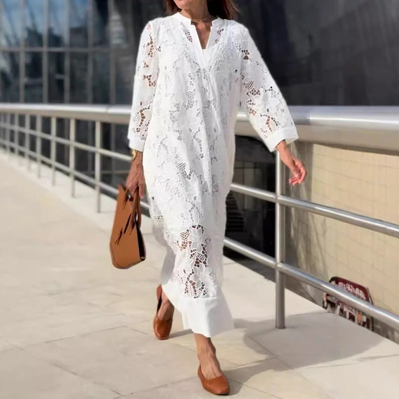 Sophie | Robe Élégante à Bordures