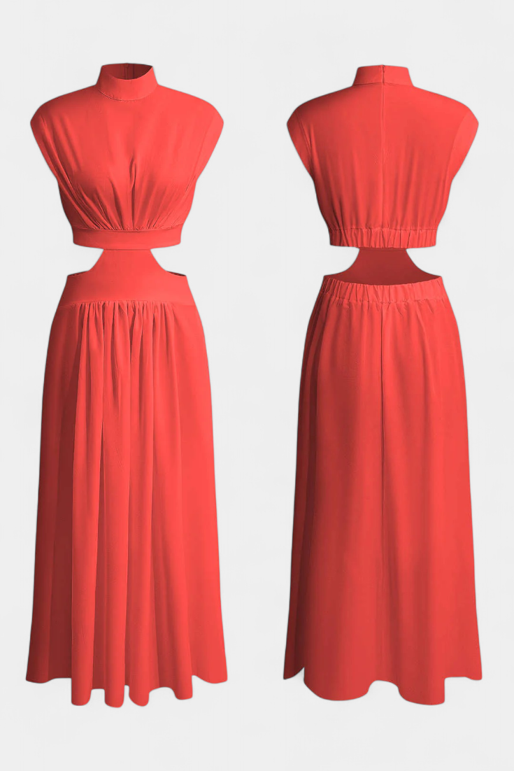 Bérénice | Ensemble robe fendue sur le côté