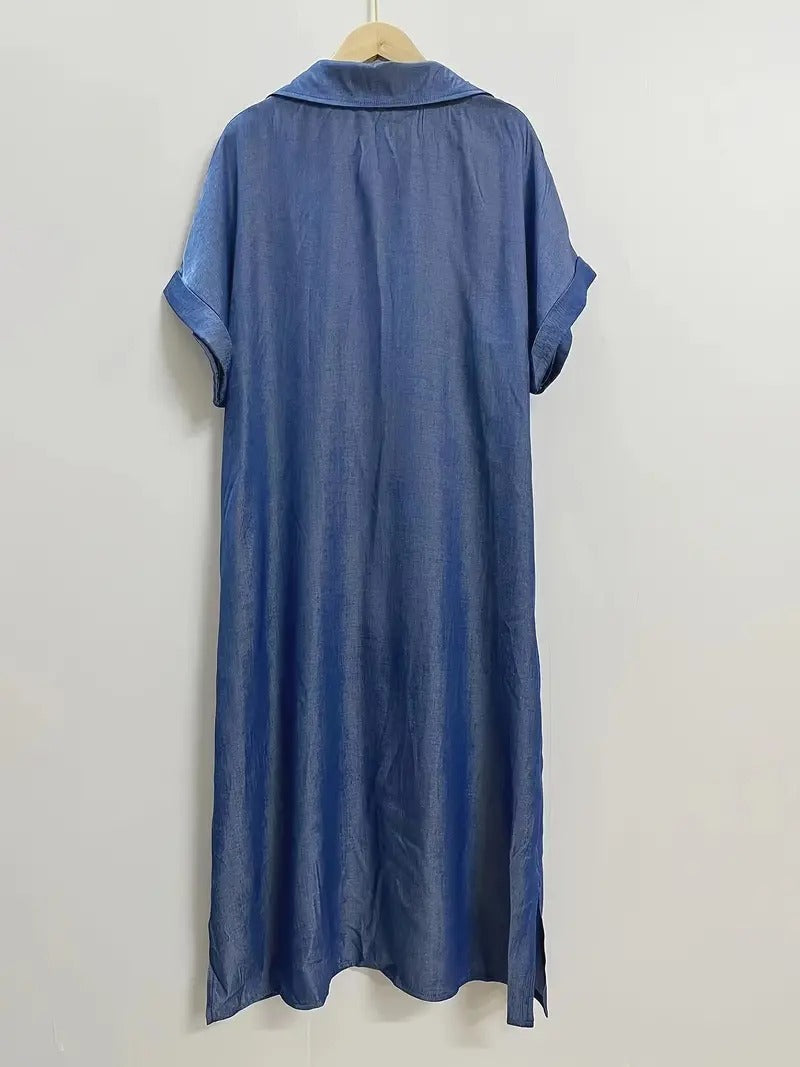 Béatrice | Robe chemise avec poches