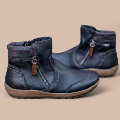 Ruth & Eleanor™ | Bottes Orthopédiques Imperméables avec Fermeture Éclair Premium