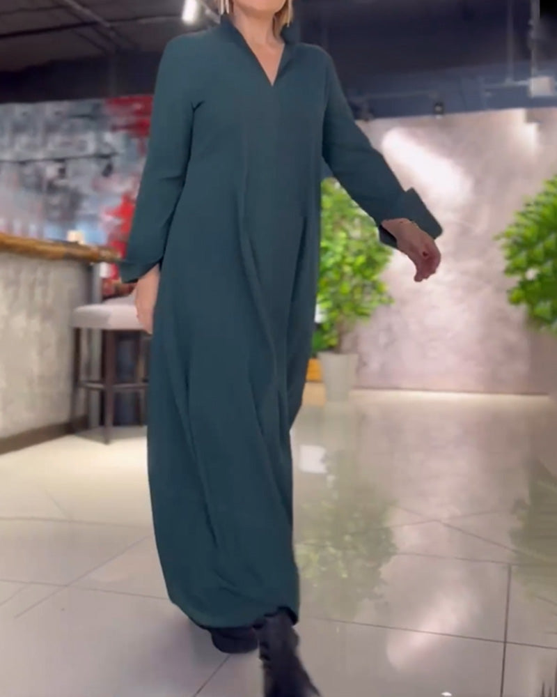 Evia | Robe longue ample avec fente