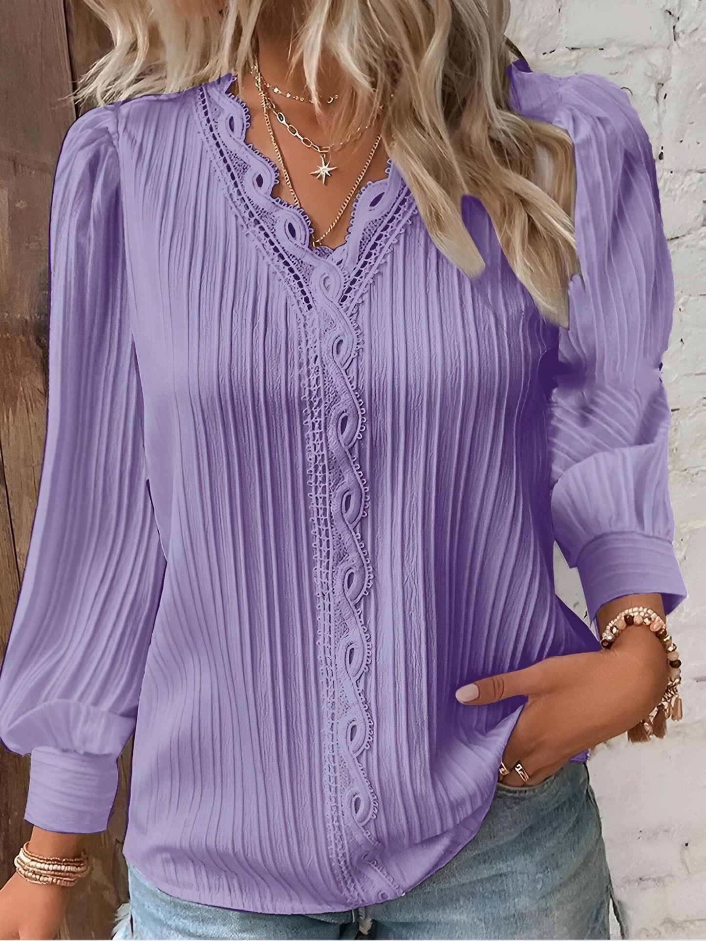Maëlys | Blouse en Dentelle de Luxe