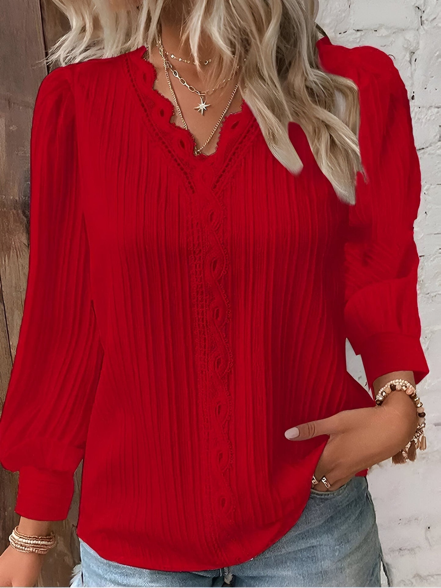 Maëlys | Blouse en Dentelle de Luxe