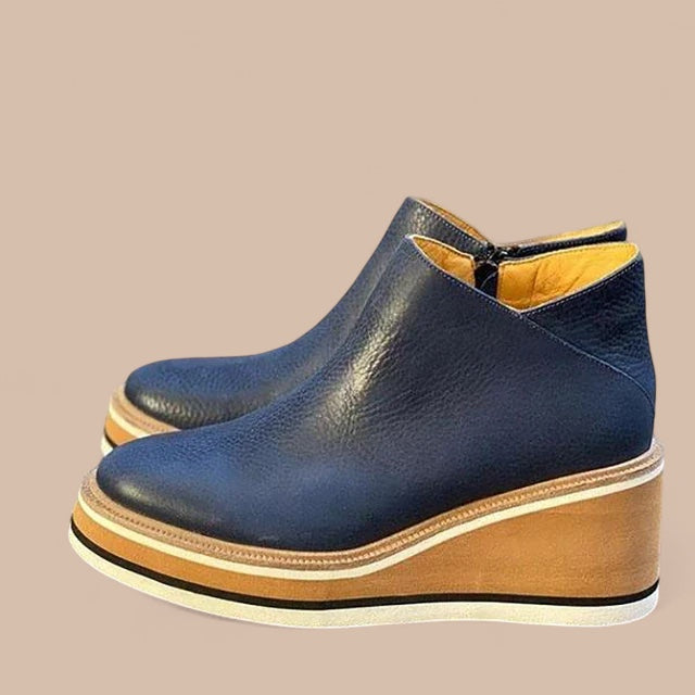 Ruth & Eleanor™ | Bottines à Talon Wedge Décontractées