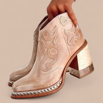 Ruth & Eleanor™ | Bottes en Cuir Brodées