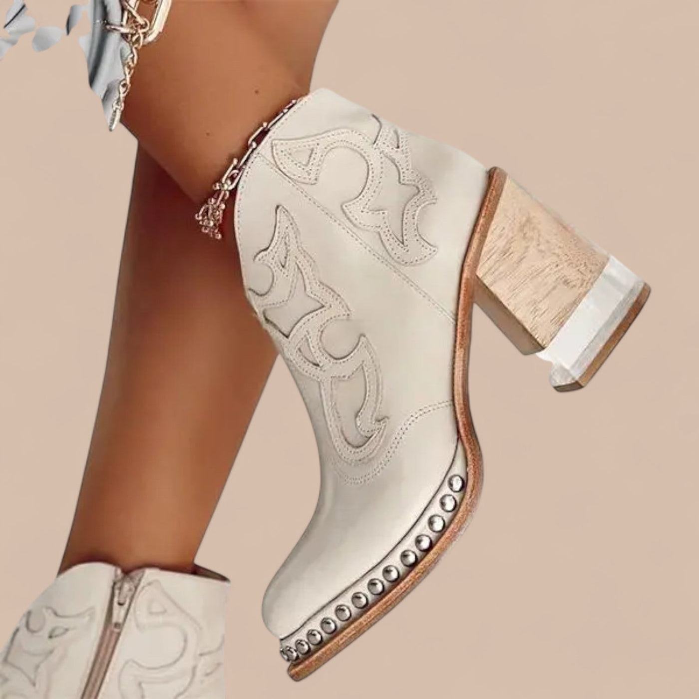 Ruth & Eleanor™ | Bottes en Cuir Brodées