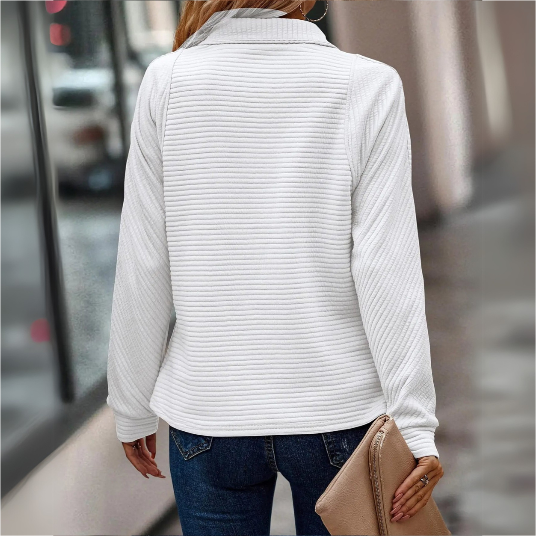 Suzanne | Pull Détail Demi-Zip