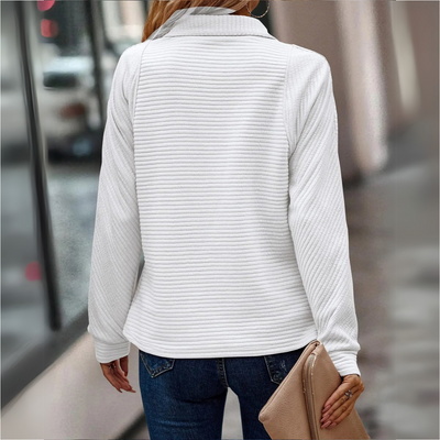 Suzanne | Pull Détail Demi-Zip