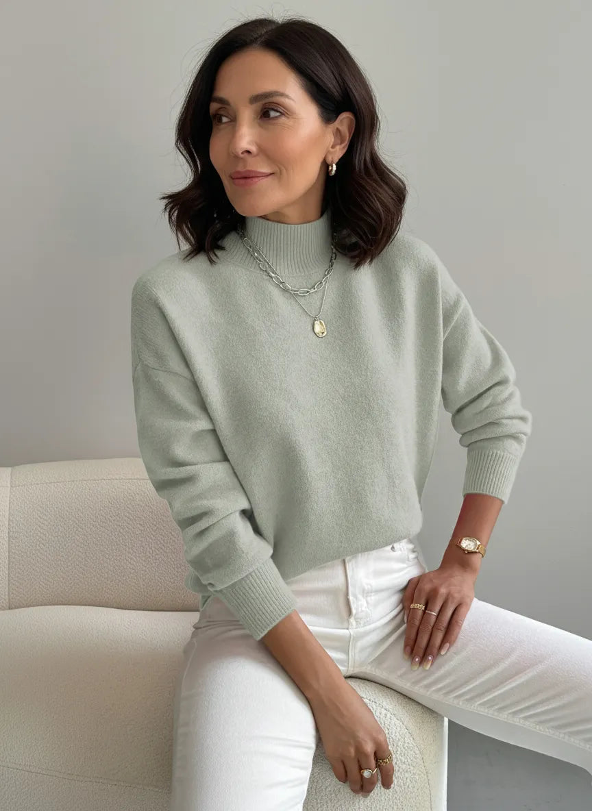 Chloe | Pull Col Roulé Élégant et Confortable