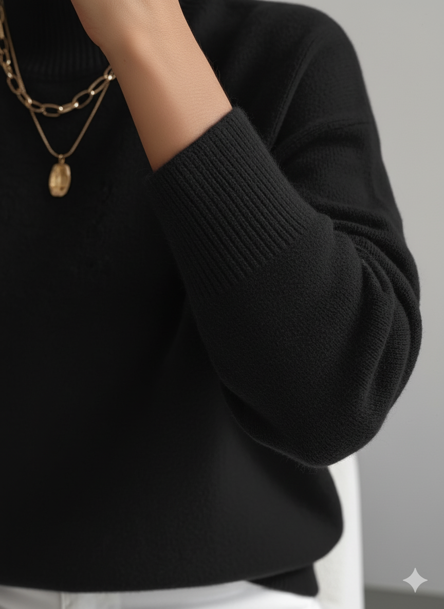 Chloe | Pull Col Roulé Élégant et Confortable