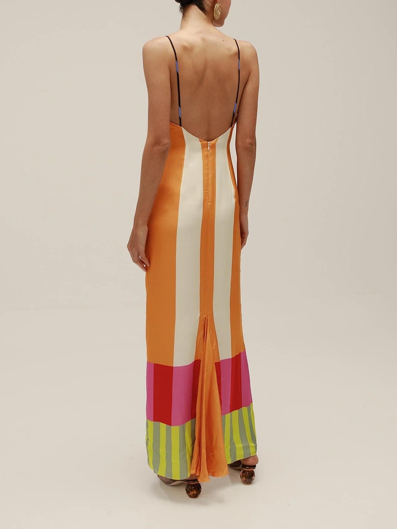 Paloma | Robe Maxi Colorée à Rayures