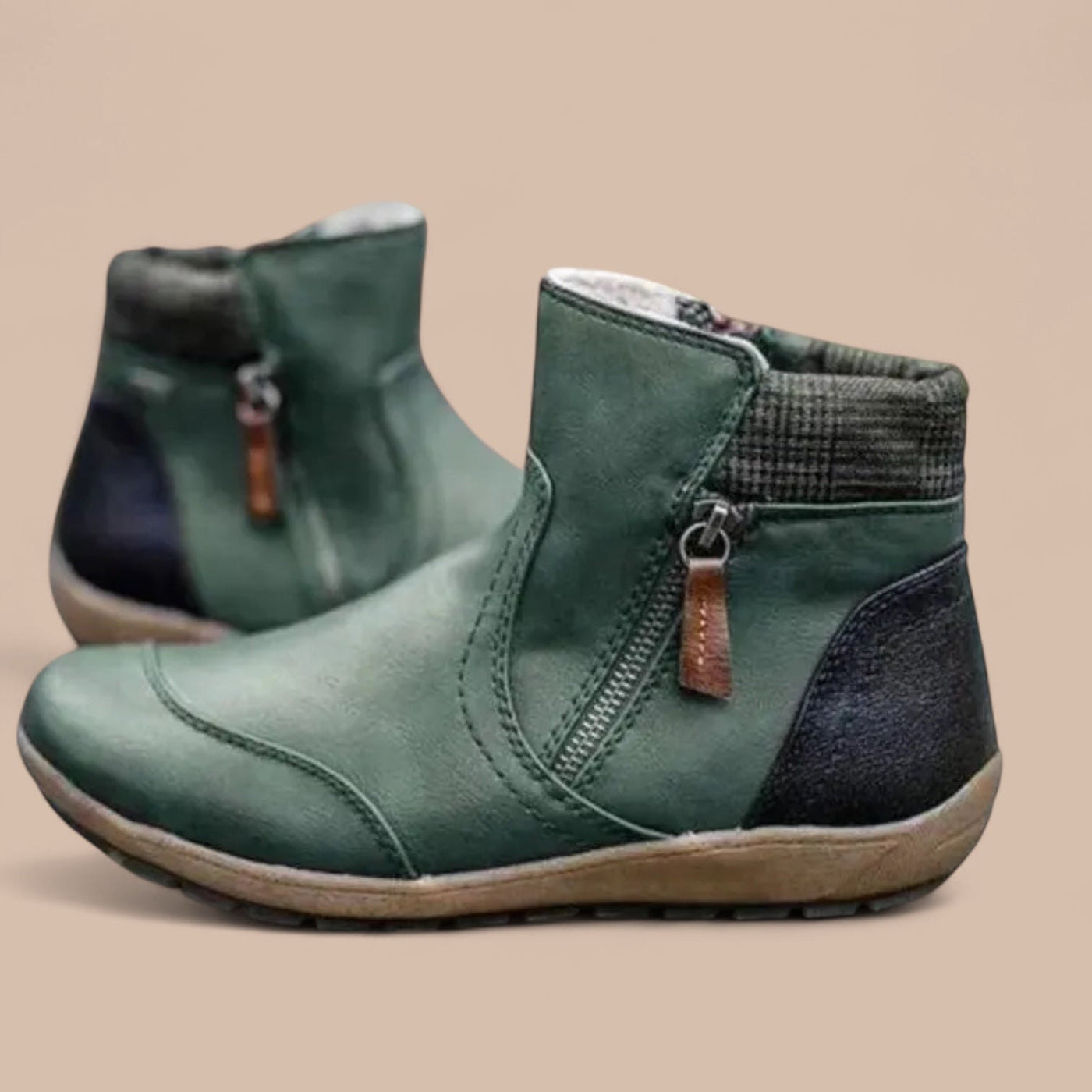 Ruth & Eleanor™ | Bottes Orthopédiques Imperméables avec Fermeture Éclair Premium