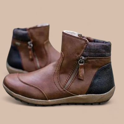 Ruth & Eleanor™ | Bottes Orthopédiques Imperméables avec Fermeture Éclair Premium