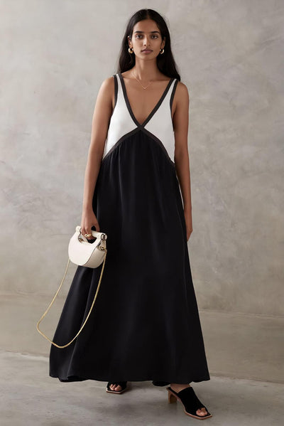 Élena | Élégante robe midi sans manches