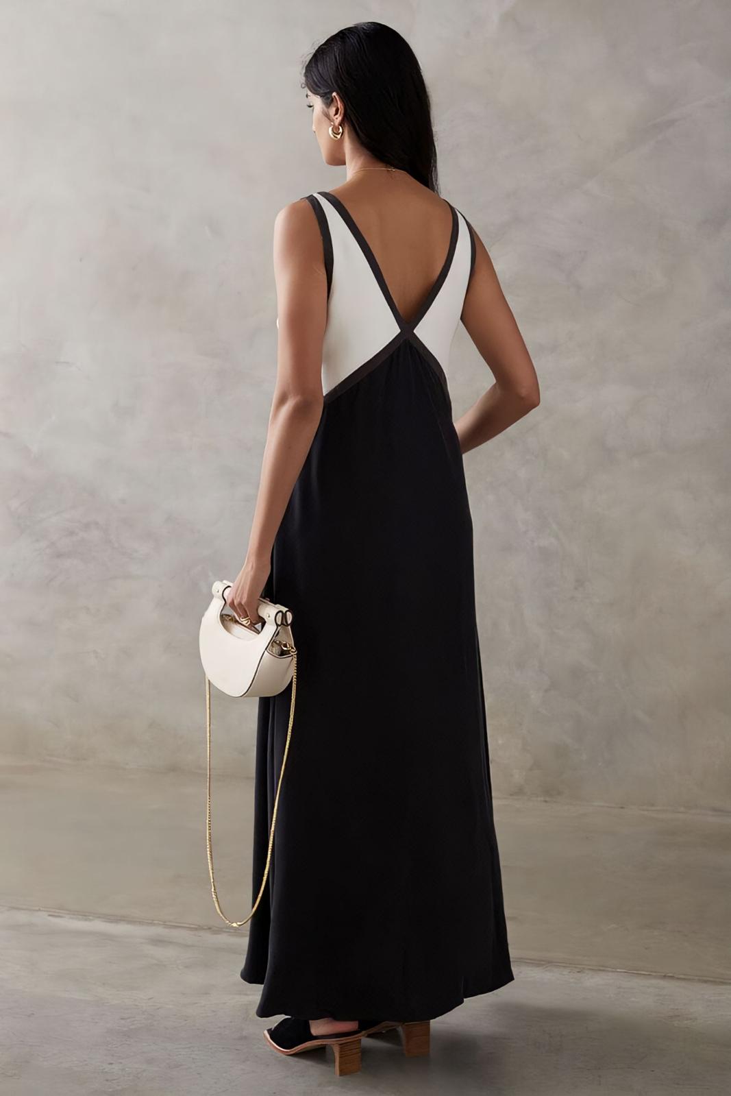 Élena | Élégante robe midi sans manches