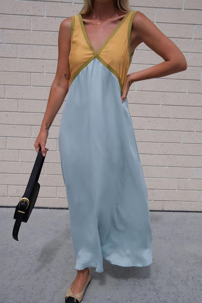 Élena | Élégante robe midi sans manches