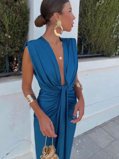 Crocetta | Robe Élégante Décolletée