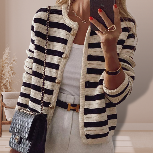 Maureen | Cardigan rayé confortable