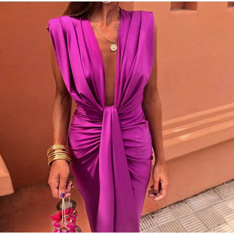 Crocetta | Robe Élégante Décolletée
