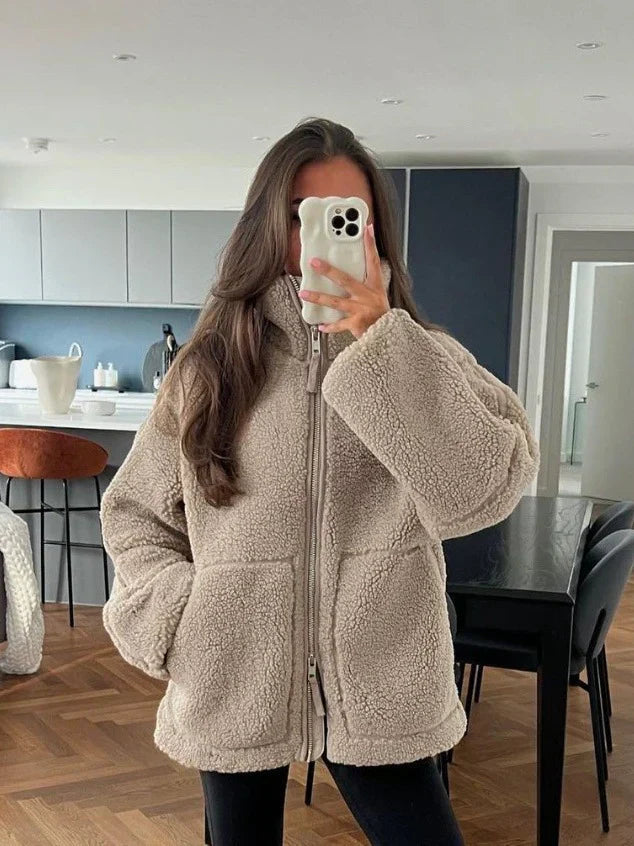 Anna | Manteau d’hiver doux et chaud en laine