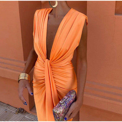 Crocetta | Robe Élégante Décolletée