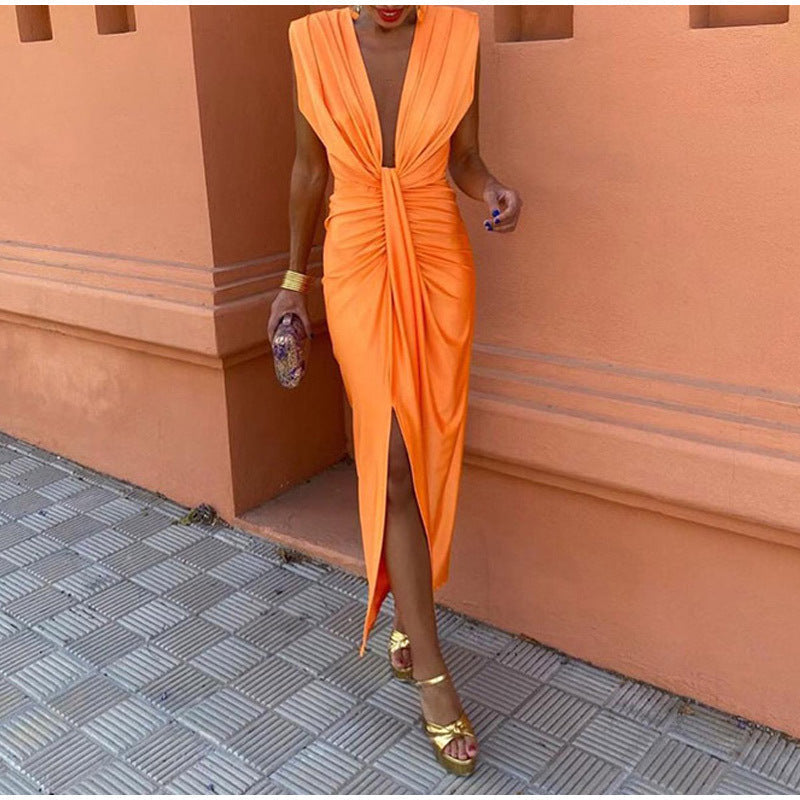 Crocetta | Robe Élégante Décolletée