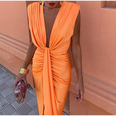 Crocetta | Robe Élégante Décolletée