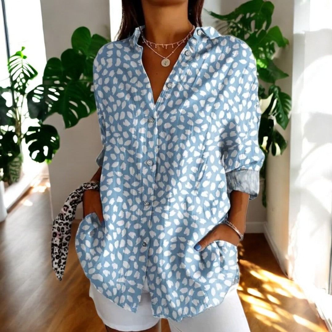 Carla | Blouse vintage à imprimé fleuri