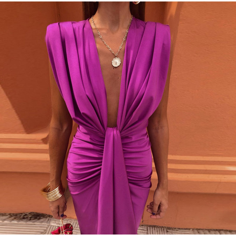 Crocetta | Robe Élégante Décolletée