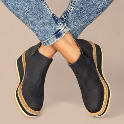 Ruth & Eleanor™ | Bottines à Talon Wedge Décontractées