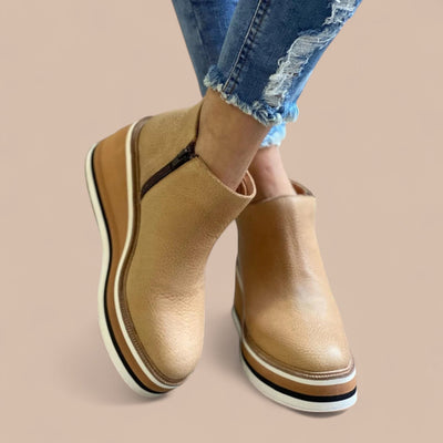 Ruth & Eleanor™ | Bottines à Talon Wedge Décontractées