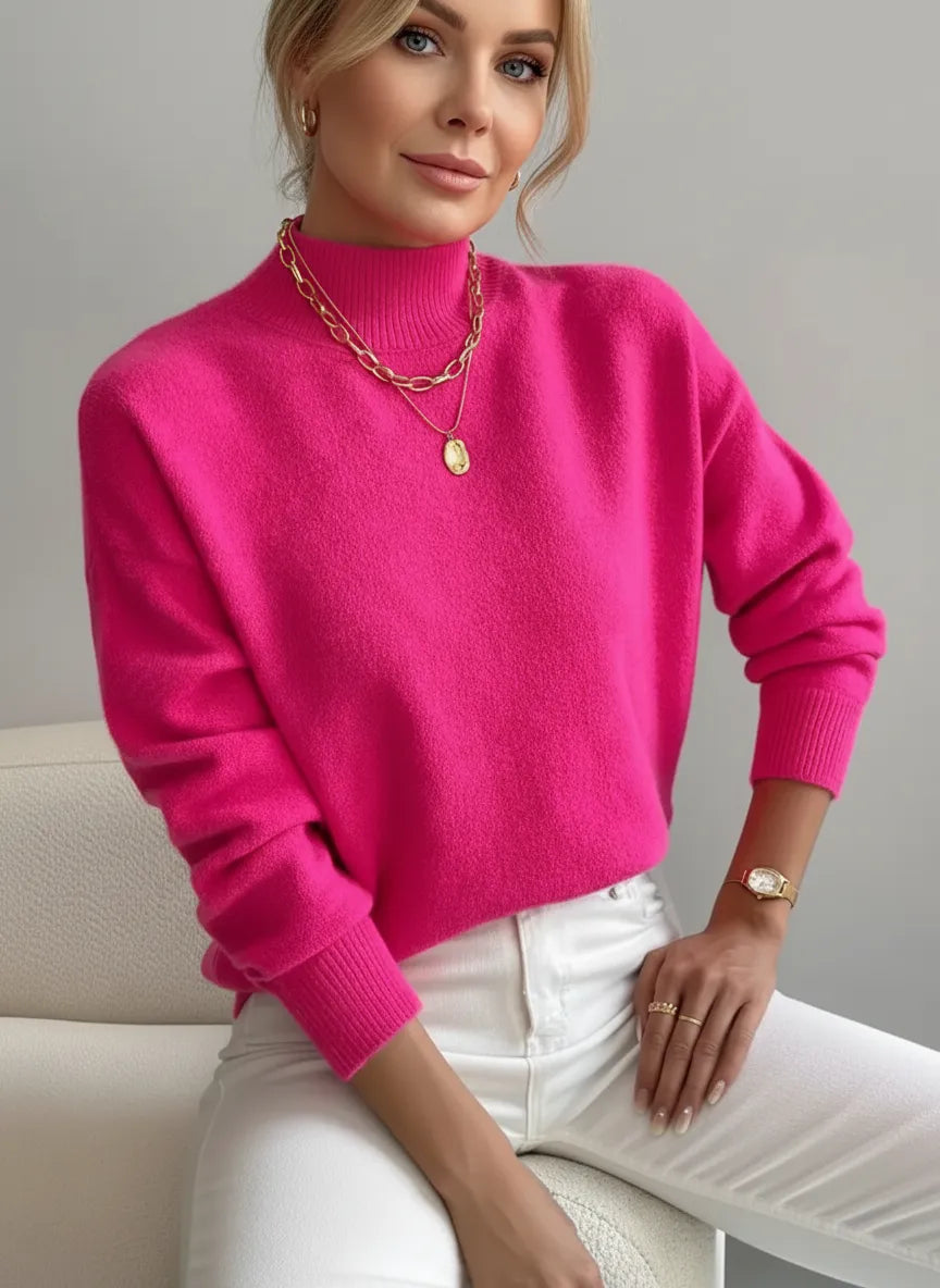 Chloe | Pull Col Roulé Élégant et Confortable