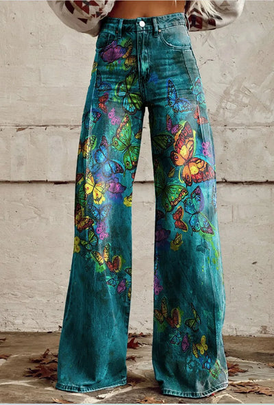 Azly - Pantalon floral décontracté et élégant