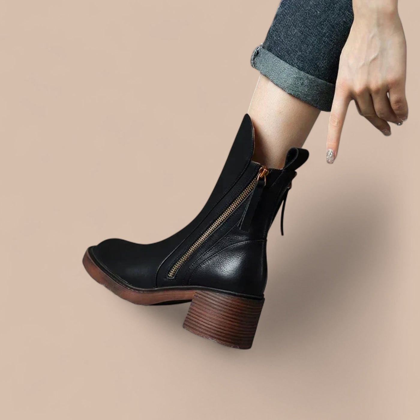 Ruth & Eleanor™ | Bottes en Cuir Élégantes