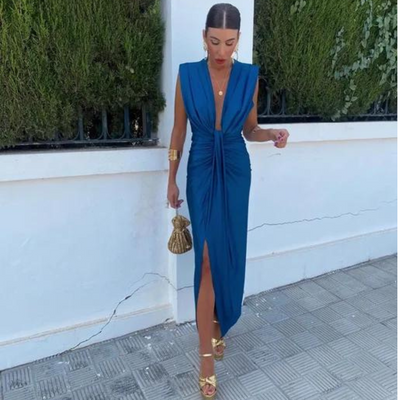 Crocetta | Robe Élégante Décolletée