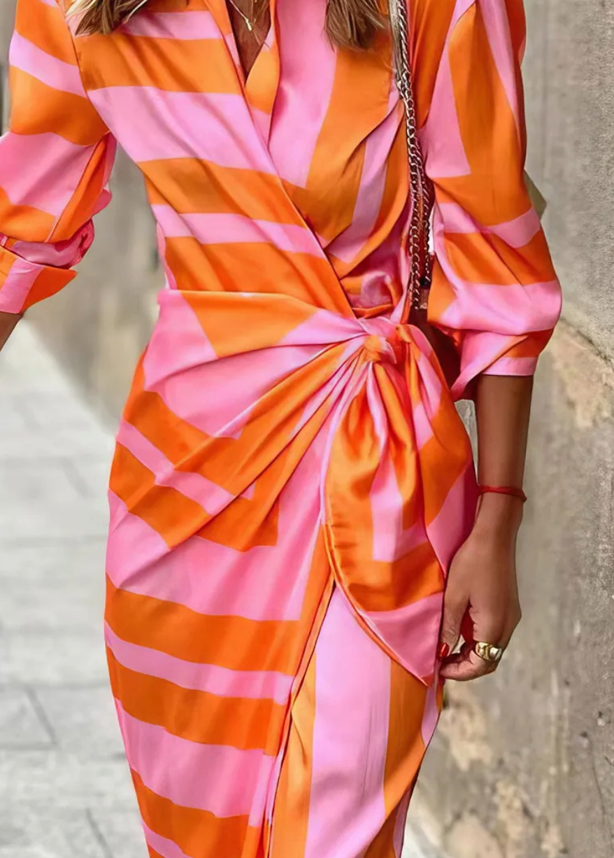 Amira | Robe à imprimé cache-cœur