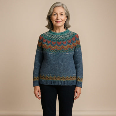 Ruth & Eleanor™ | Pull Vintage Col Rond