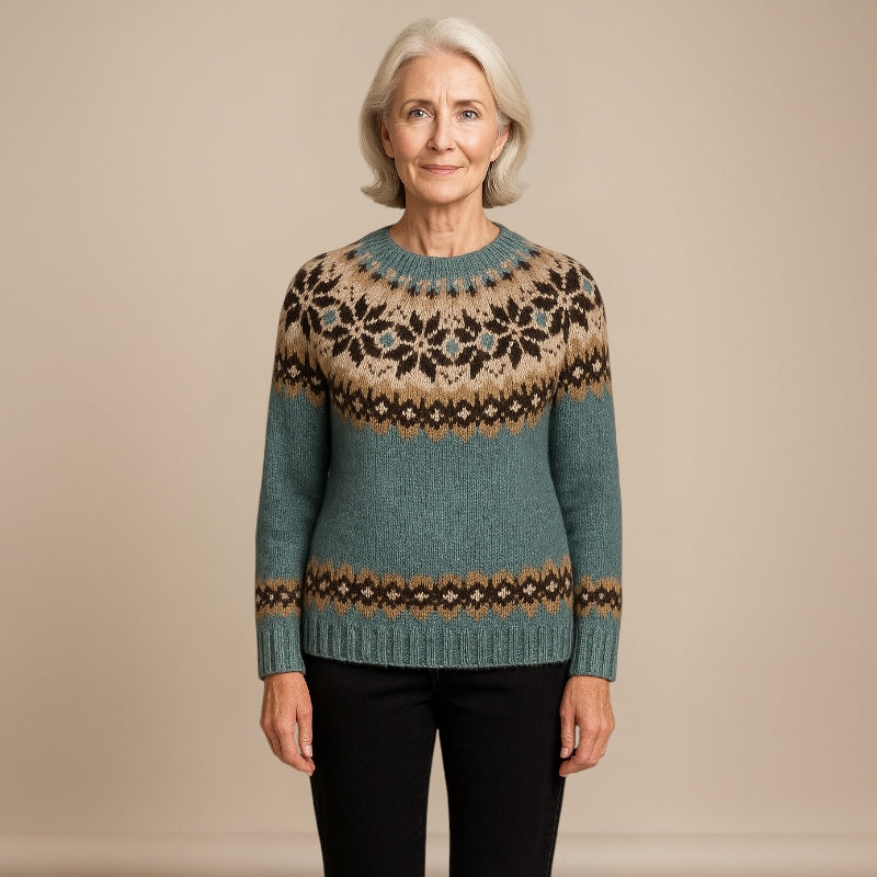 Ruth & Eleanor™ | Pull en tricot islandais vintage