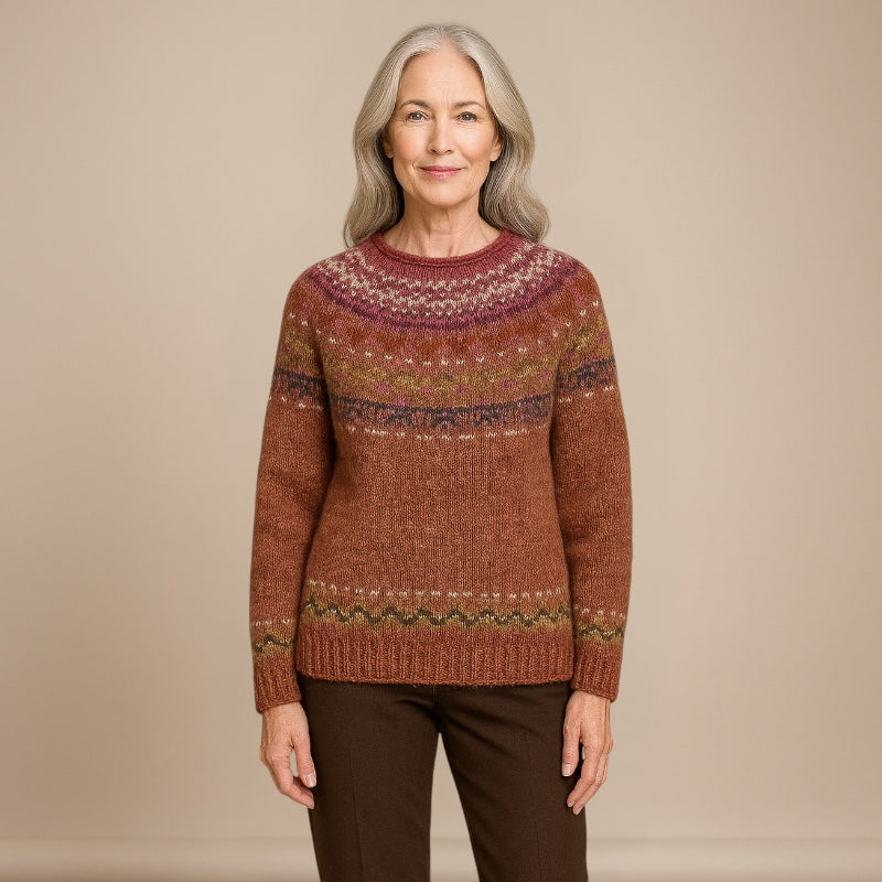 Ruth & Eleanor™ | Pull Vintage Col Rond