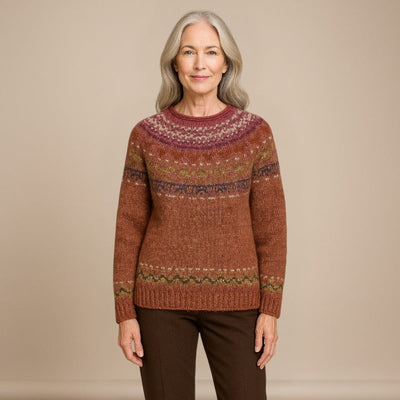 Ruth & Eleanor™ | Pull Vintage Col Rond