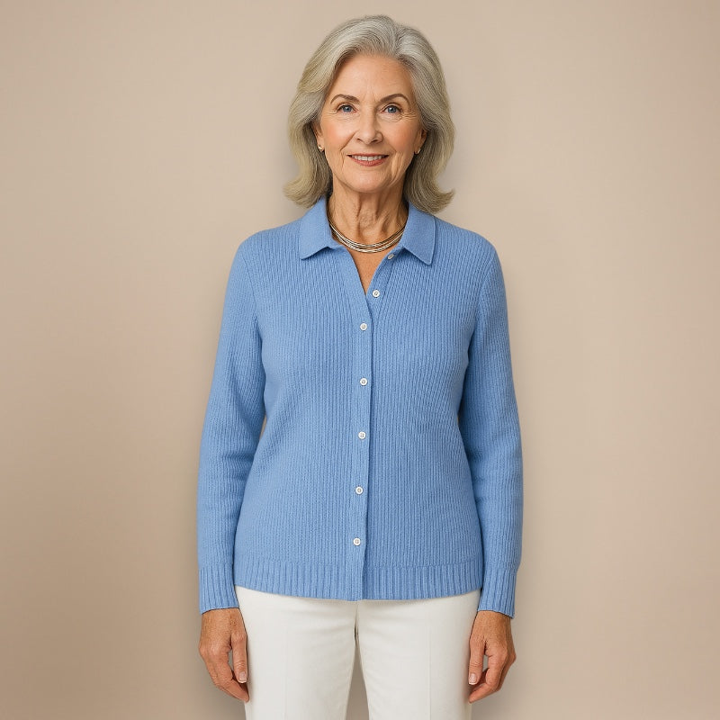 Marie | Cardigan Classique Tricoté avec Boutons