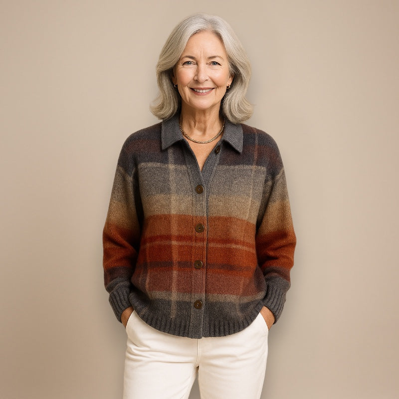 Fleur | Blouse à carreaux