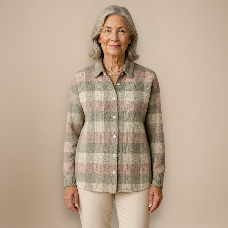 Noor | Blouse à Capuche Carreaux